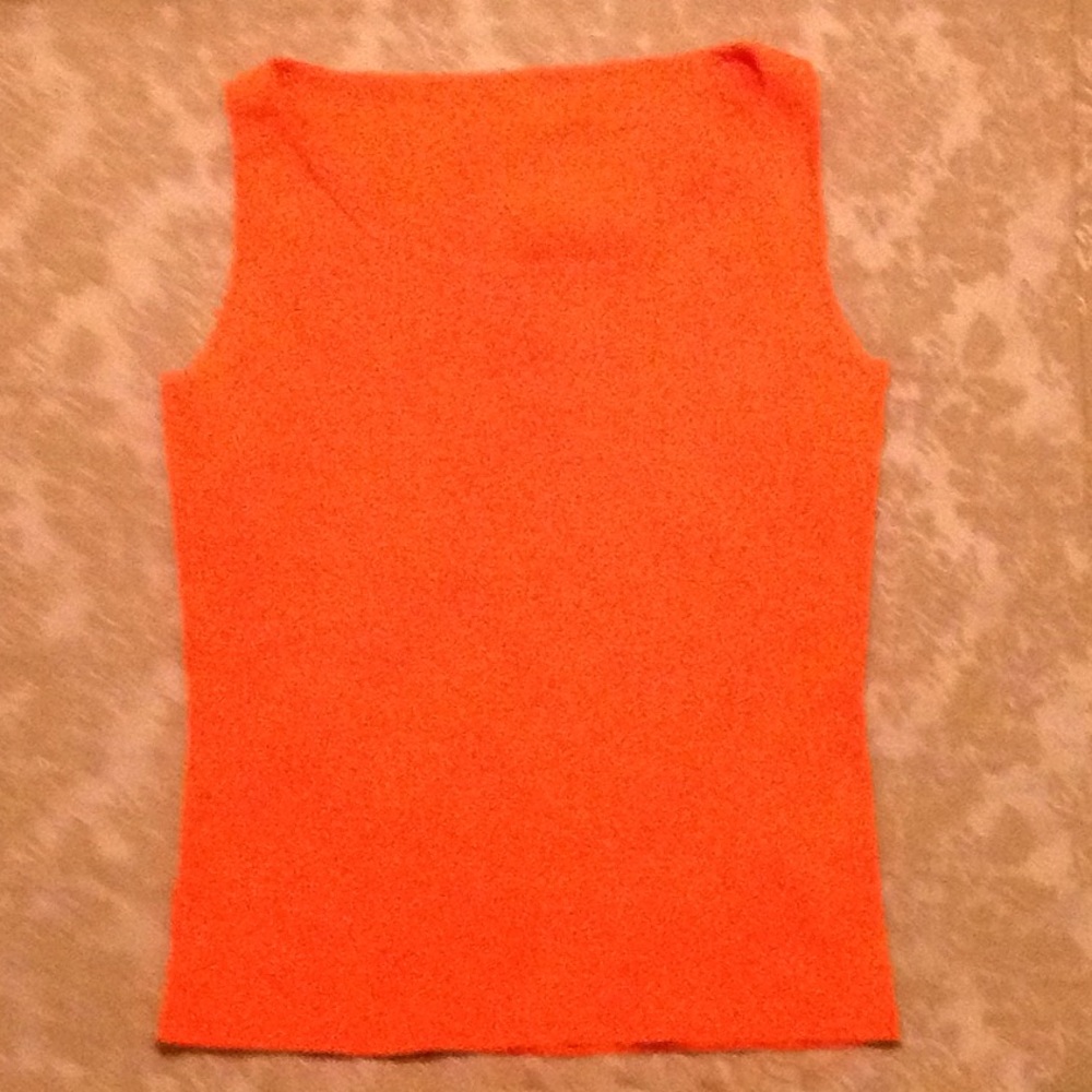 Orange Scoop neck top